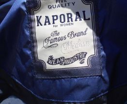 DOUDOUNE KAPORAL BLEU MARINE T 38-40 QUASI NEUF 
