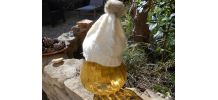 BONNET BLANC POMPON GRIS STYLE VANESSA BRUNO