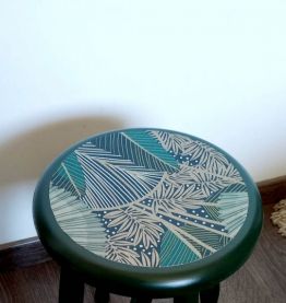 Tabouret vintage relooké