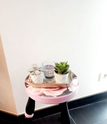 Tabouret vintage relooké
