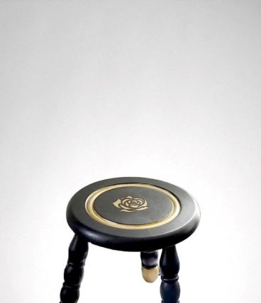 Tabouret vintage relooké