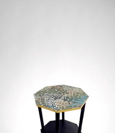 Guéridon vintage relooké