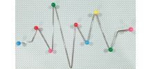Grand crochet mural de style Eames