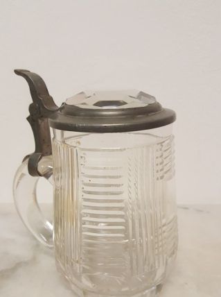 Chope à bière vintage verre