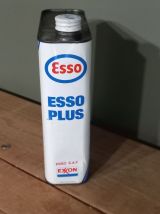 Bidon d'huile tôle (Vide) vintage ESSO PLUS
