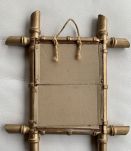 Petit miroir vintage finition dorée