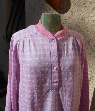 DAMART CHEMISE DE NUIT ROSE T 38-40-42 THERMOLACTYL