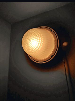 HOLOPHANE Lampe fonte Industrielle 1950