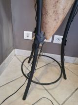 Lampe amphore sur pied fer forgé 