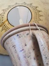 Lampe amphore sur pied fer forgé 