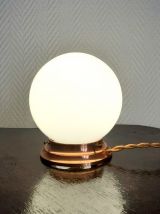 Lampe à poser opaline art déco 