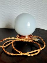 Lampe à poser opaline art déco 