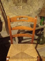 Chaises bistrot paillées 