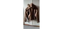 Blouson Gely cuir marron T3