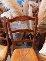 Paire de chaises paillées 
