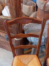 Paire de chaises paillées 