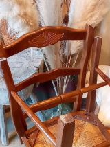 Paire de chaises paillées 
