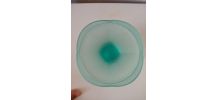 Coupe vintage en verre vert menthe pastel Italie