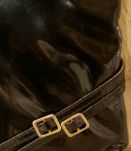 Sac à main vintage vernis noir