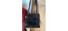 Sac femme cuir noir vintage