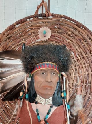Tête indien mural 