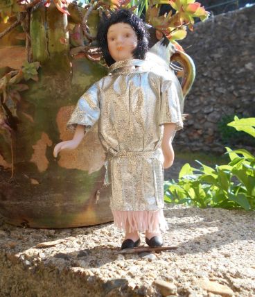 POUPEE PORCELAINE STYLE ART NOUVEAU ART DECO  AADORABLE 18 C