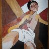 VENUS Nu Feminin Cubiste huile sur toile 22 cm x 27 cm