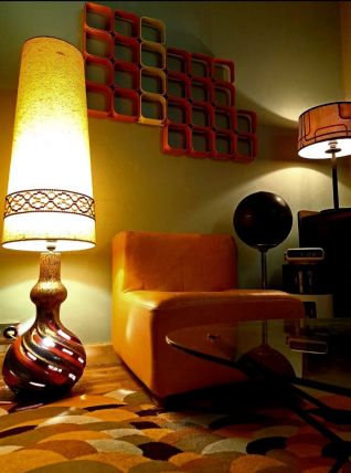 Vintage 70 Lampe de sol Céramique Fat Lava DUO 143cm