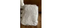 2 coussins décoration coton blanc