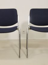 Paire de 2 chaises vintage DSC 106 de Giancarlo Piretti pour