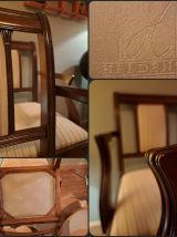 Fauteuils, Chaises de Salon Heldense Acajou Circa 1950
