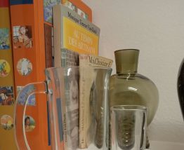 2 vases en verre translucides et lourds