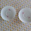 Lot de 2 soucoupes/sous-tasses en porcelaine de Bavière (ave