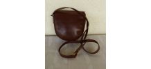 GUCCI sac vintage 70s cuir toile