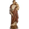 Statue Saint Joseph à l'enfant en dolomie