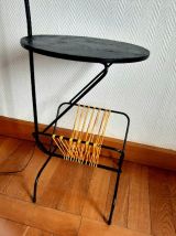 Lampadaire porte-revues scoubidou 1950