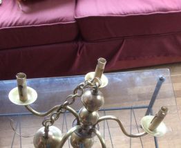 Lustre ancien en laiton