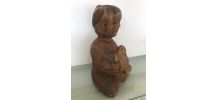 BOUDDHA assis (en bois)