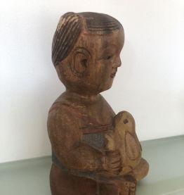 BOUDDHA assis (en bois)