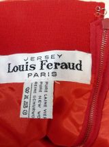 LOUIS FEARAUD jupe trapèze laine rouge