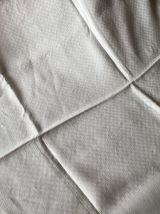 Nappe vintage coton lin blanc