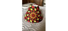 Abat-jour multicolore en coton