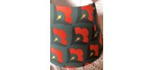 Abat jour recouvert de tissus coton 