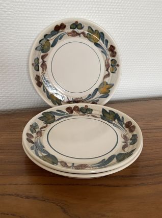Set de 3 assiettes à dessert M.B.F.A. Pornic