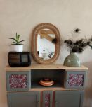 Miroir rotin 