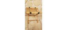 Tabouret de pêche pliant en bambou