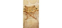 Tabouret de pêche pliant en bambou