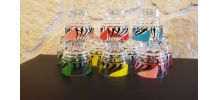 Lot de 10 verres vintage pied étoile
