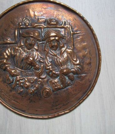 Assiette en cuivre