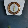 Horloge formica vintage pendule murale silencieuse Philetta 